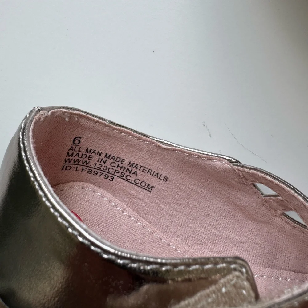 NEW without box, Joie Kids Mary Jane Flats  - Metallic Gold